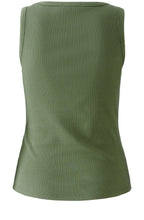 Shaded Moss Ribbed Vest Top