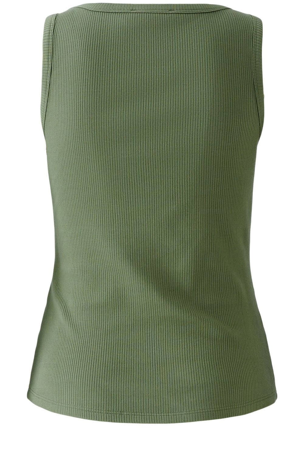 Shaded Moss Ribbed Vest Top