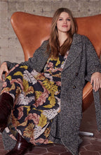 Sheer Leaf Print Maxi Dress