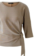 Shimmer Salty Caramel Tie Detail Top