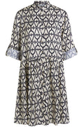 Silky Bold Print Swing Dress
