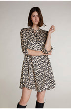 Silky Bold Print Swing Dress