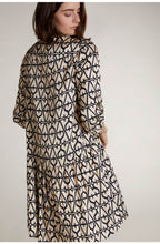 Silky Bold Print Swing Dress