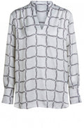 Silky Chain Print Blouse