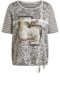 Silky Front Patterned Top