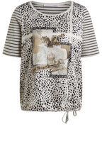 Silky Front Patterned Top