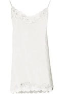 Silky Lace Edged Top