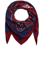 Silky Patterned Square Scarf