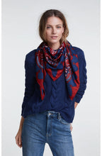 Silky Patterned Square Scarf