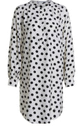 Silky Polka Dot Dress