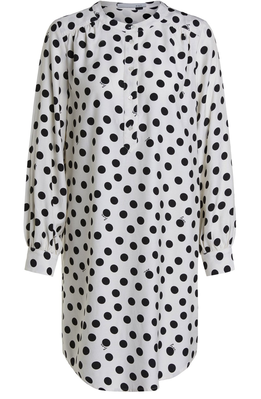 Silky Polka Dot Dress