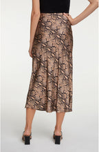 Silky Snake Print Skirt