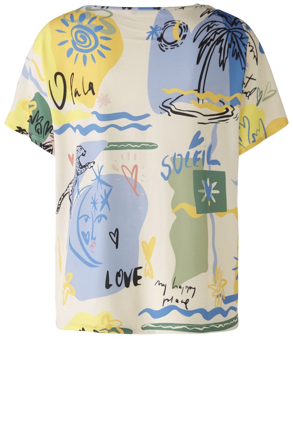 Silky Touch Vitamin Sea Drawstring Hem Blouse