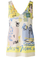 Silky Touch Vitamin Sea Sleeveless Top