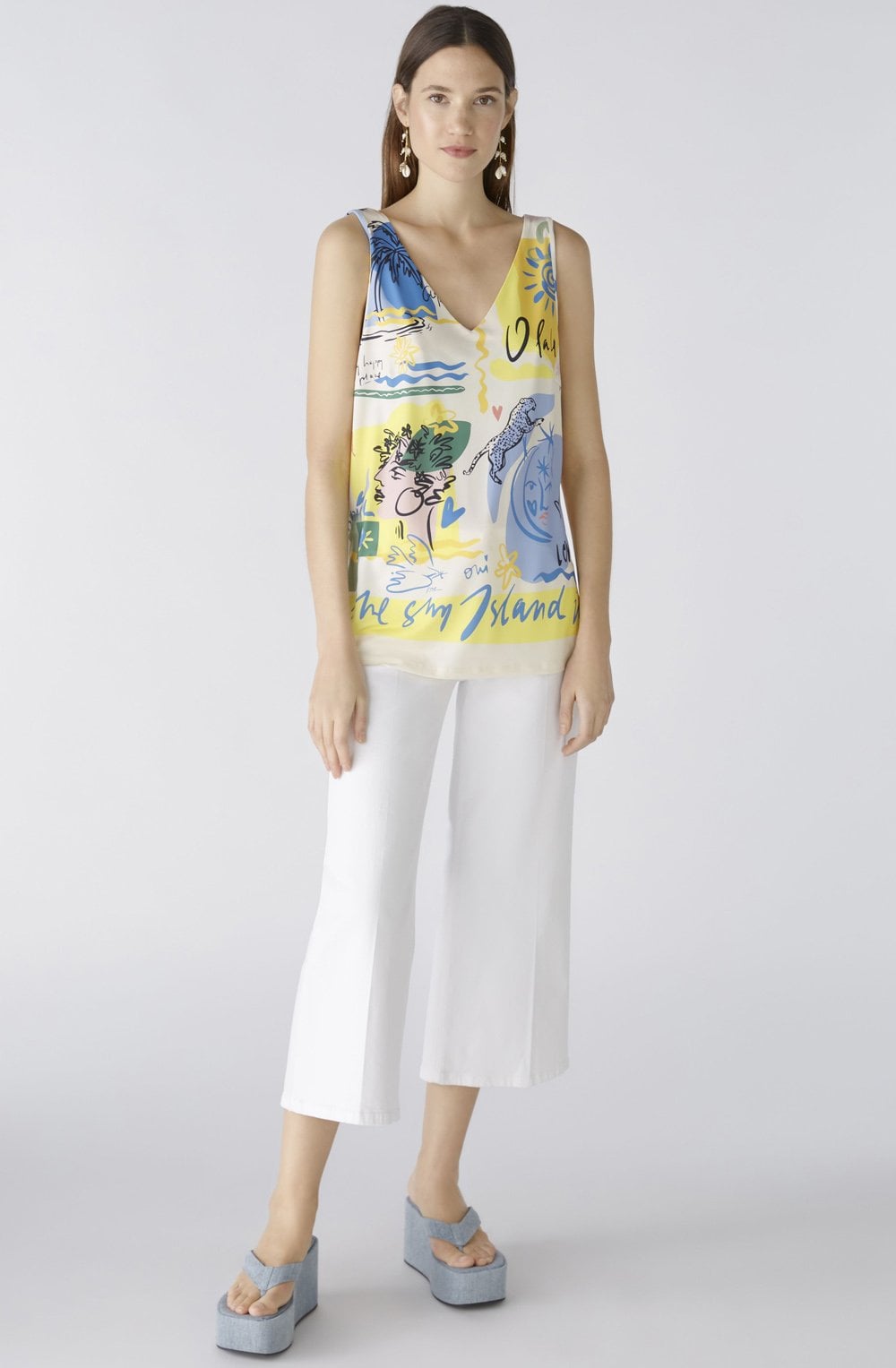 Silky Touch Vitamin Sea Sleeveless Top