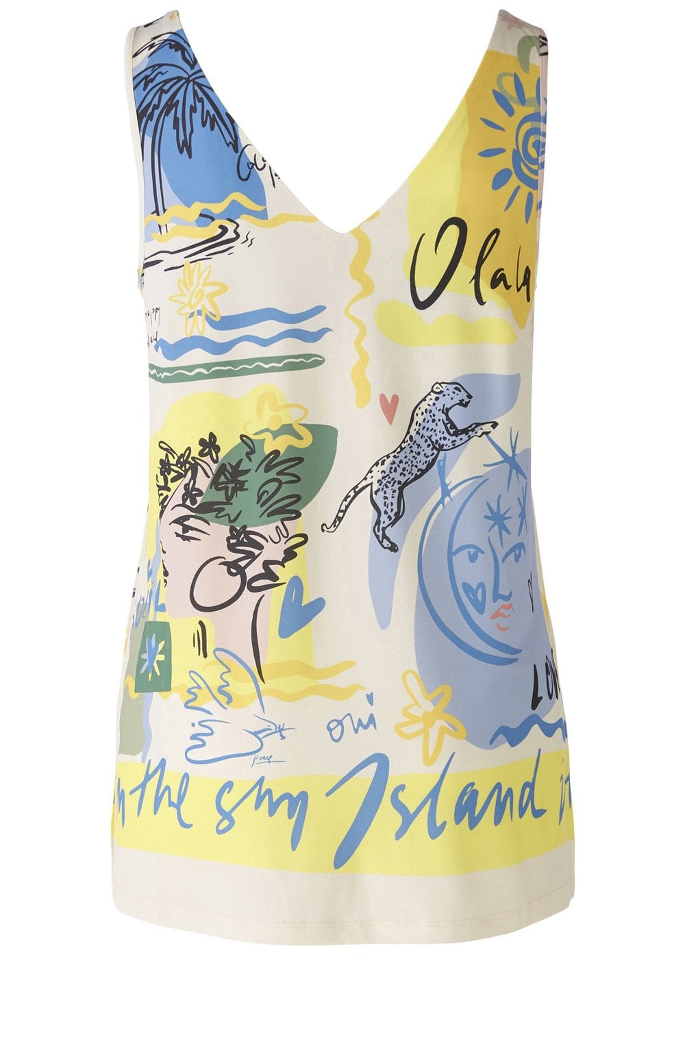 Silky Touch Vitamin Sea Sleeveless Top