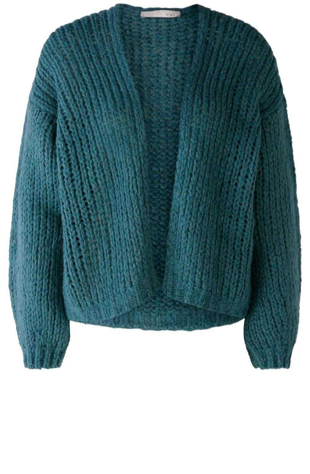 Silver Pine Open Knit Oversized Cardigan