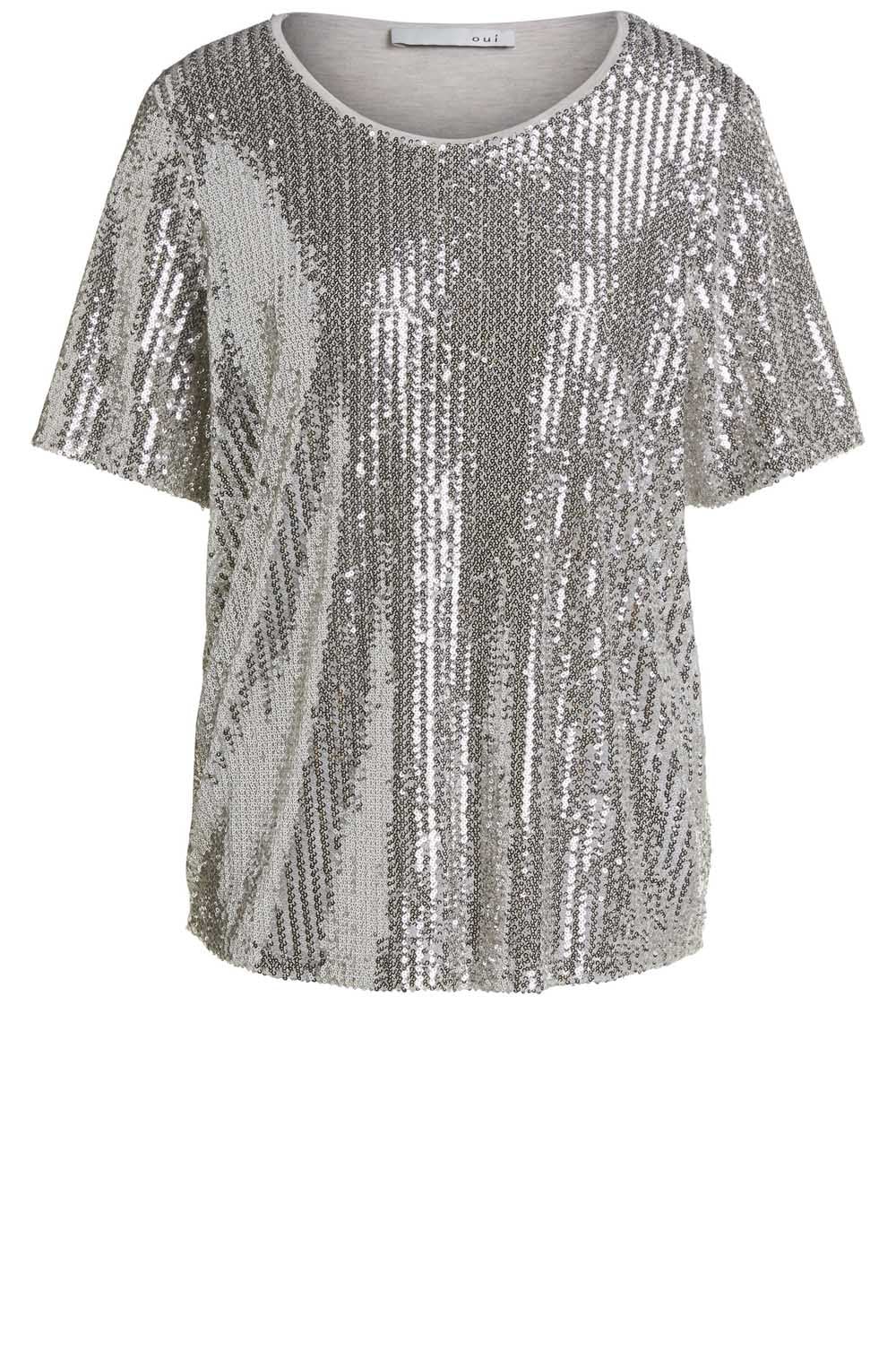 Silver Sequin Top