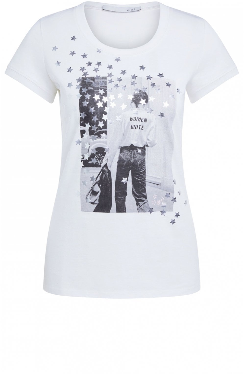 Silver Star Design T Shirt