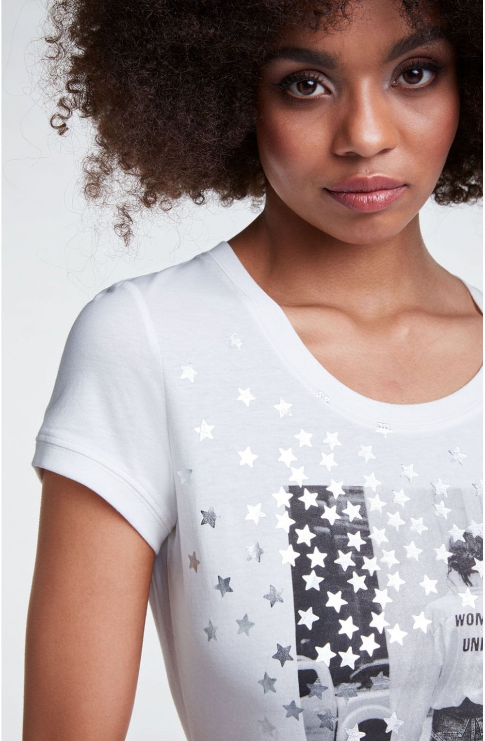 Silver Star Design T Shirt