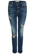 Slim Fit Distressed Jeans