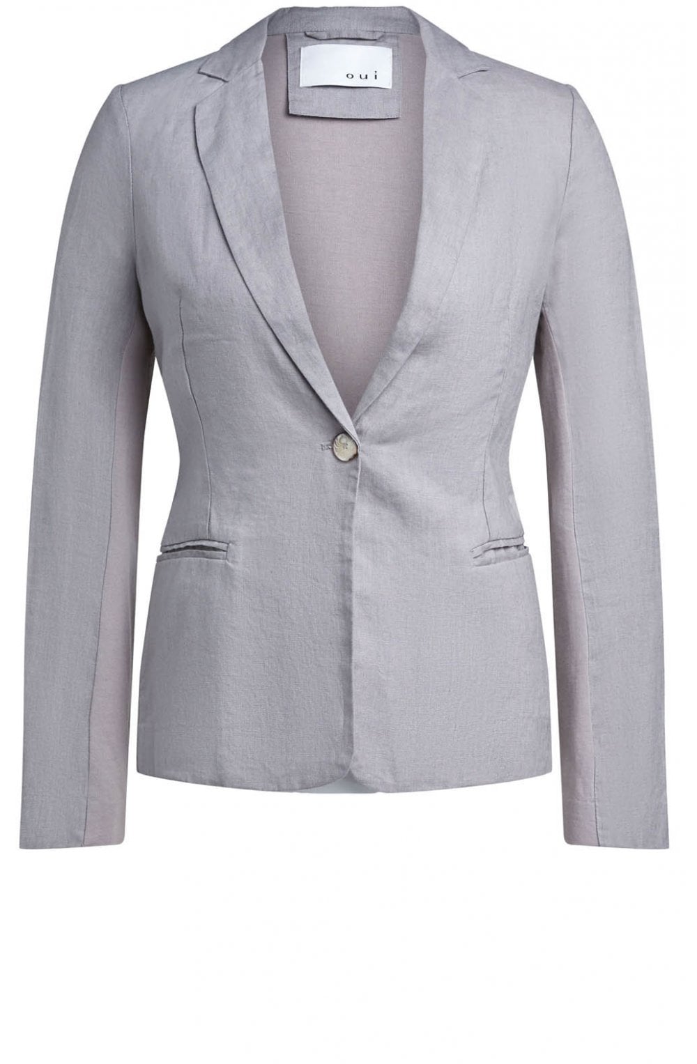 Smoked Grey Linen Jacket