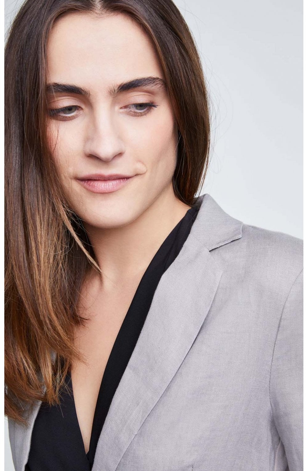 Smoked Grey Linen Jacket