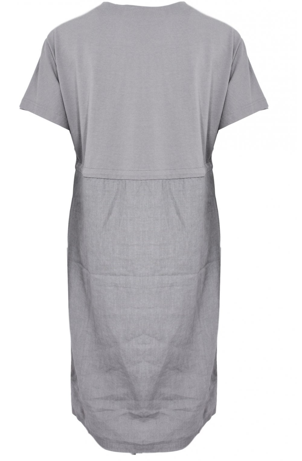 Smoked Grey Linen Shift Dress