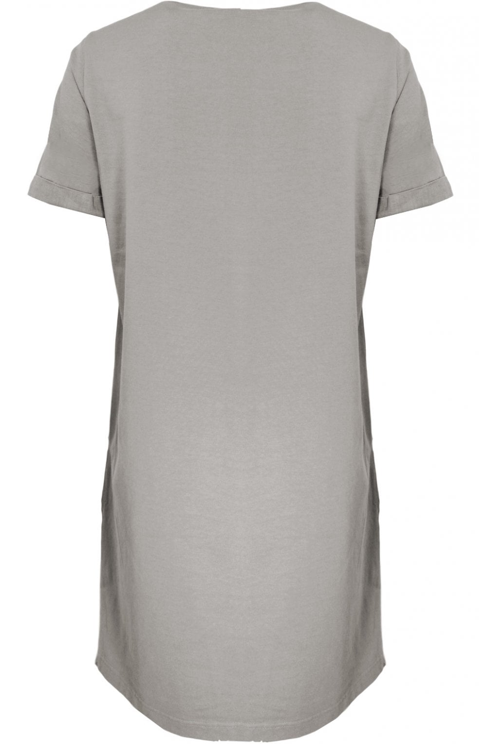 Smoked Grey Linen Shift Dress