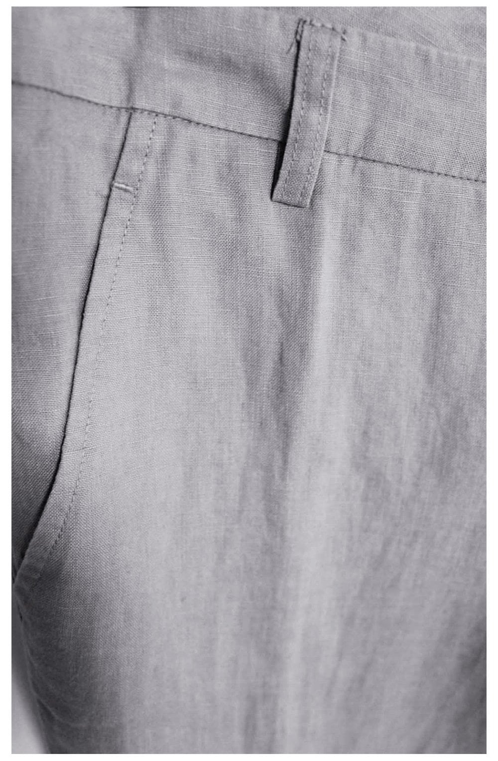 Smoked Grey Linen Trousers