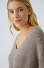 Smokey Taupe Knotted Front Jumper