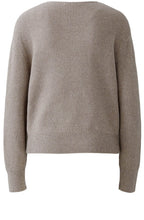 Smokey Taupe Knotted Front Jumper