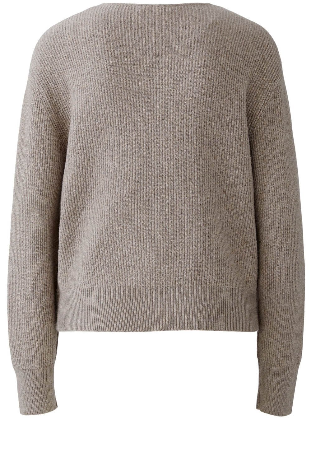 Smokey Taupe Knotted Front Jumper