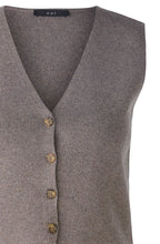 Smoky Taupe Wool Blend Knitted Waistcoat
