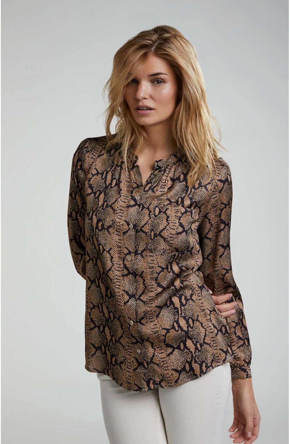 Snake Print Blouse