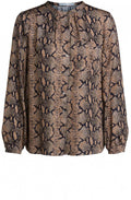 Snake Print Blouse