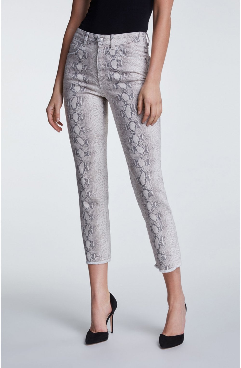 Snake Skin Print Jeans