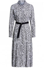 Snake Skin Print Shirt Dress
