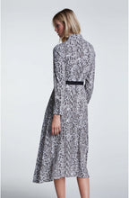 Snake Skin Print Shirt Dress