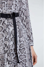 Snake Skin Print Shirt Dress