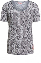 Snake Skin Print T Shirt