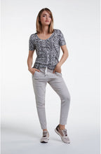 Snake Skin Print T Shirt