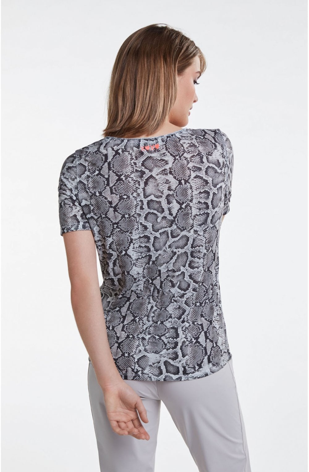 Snake Skin Print T Shirt