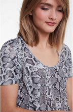 Snake Skin Print T Shirt