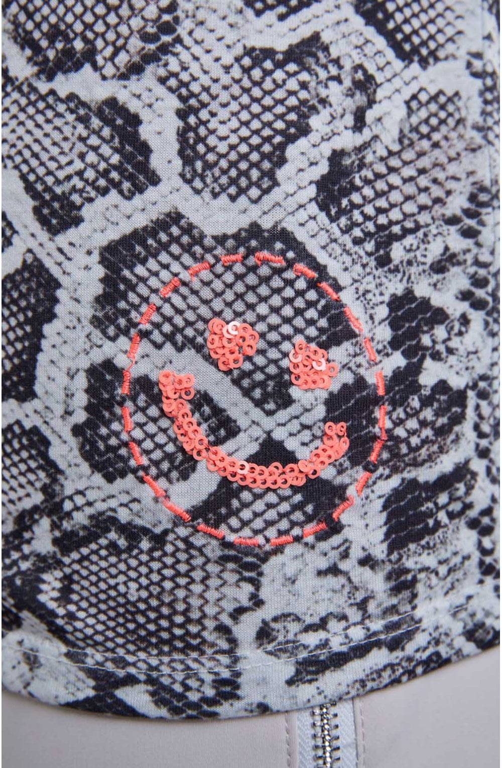 Snake Skin Print T Shirt
