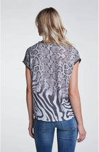 Snake Skin Print Top