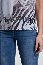Snake Skin Print Top