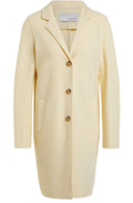 Soft Yellow Boiled Wool Coat