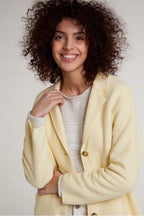 Soft Yellow Boiled Wool Coat