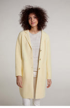 Soft Yellow Boiled Wool Coat